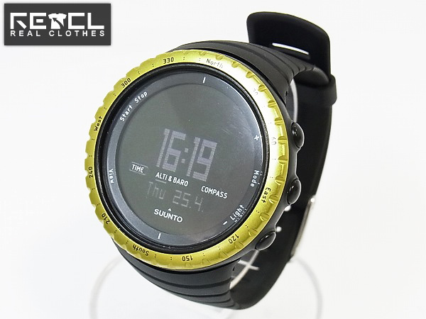 実際に弊社で買取させて頂いたSUUNTO/スント CORE/コア デジタル腕時計/黒×黄/SS013315010