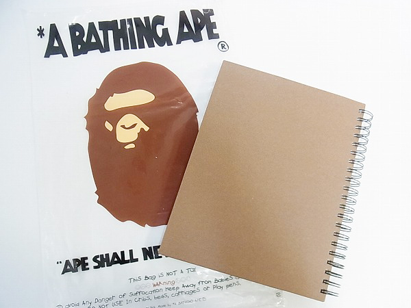 アベイシングエイプ/BAPE サルフェイス リングノート 非売品の買取実績