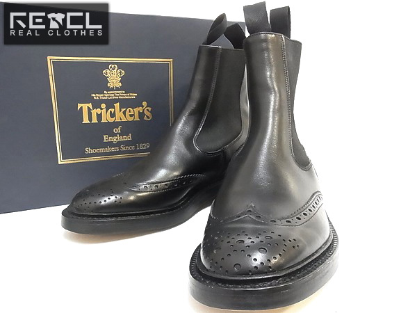 実際に弊社で買取させて頂いたtricker's/トリッカーズ サイドゴアブーツ ブラック 6.5/m2754