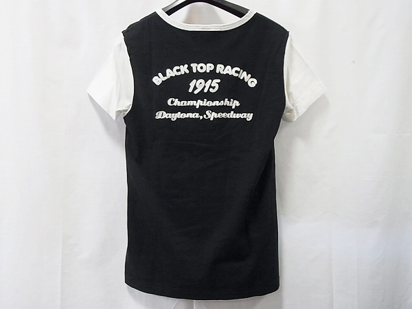 実際に弊社で買取させて頂いたBTMC/ブラックトップモーターサイクル　半袖Tシャツ　黒/白の画像 1枚目