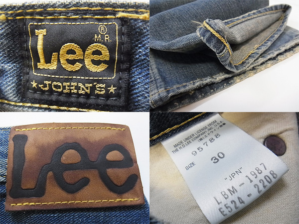 実際に弊社で買取させて頂いたコラボ Lee×JOHN'S FULLCOT MIDWASH デニムパンツ/ジーパン 30の画像 2枚目