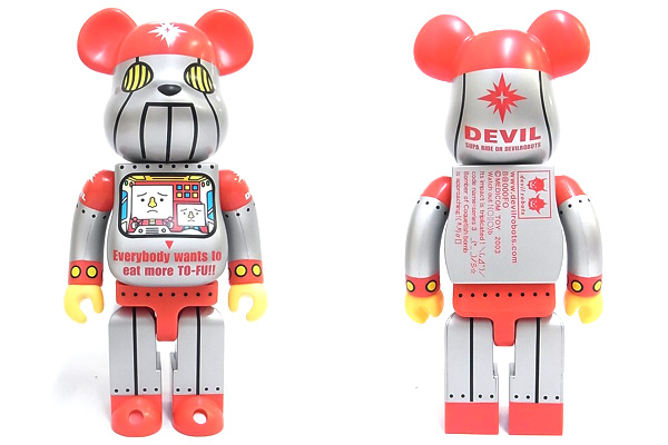 実際に弊社で買取させて頂いたフィギュア王限定 ベアブリック　デビルロボッツ EVIL 400％の画像 1枚目