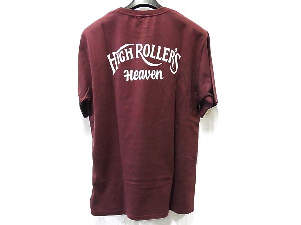 実際に弊社で買取させて頂いたRADIALL/ラディアル Tシャツ バーガンディー L /HIGH ROLLER'Sの画像 1枚目