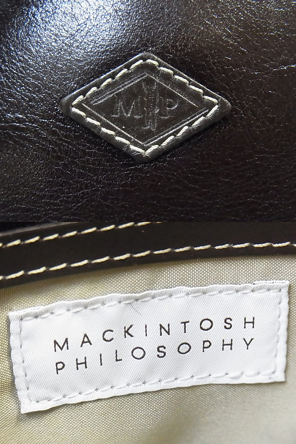 実際に弊社で買取させて頂いたMACKINTOSH/マッキントッシュ レザーショルダーバッグ/カバン/濃茶の画像 2枚目