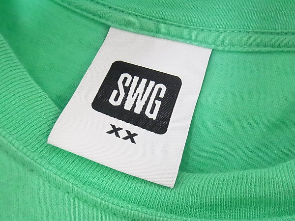 実際に弊社で買取させて頂いたSWAGGER/スワッガー Tシャツ XXL SWGT-2622 ALTERNATIAE　緑の画像 2枚目