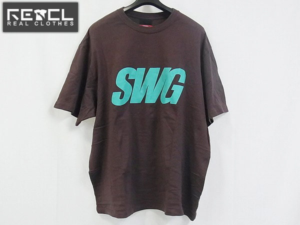 実際に弊社で買取させて頂いたSWAGGER/スワッガー Tシャツ XXL SWGT-2613　SWGプリント　茶