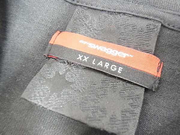 実際に弊社で買取させて頂いたSWAGGER/スワッガー Tシャツ　XXL A DISK ATTACK　SWGT-2586　黒の画像 2枚目