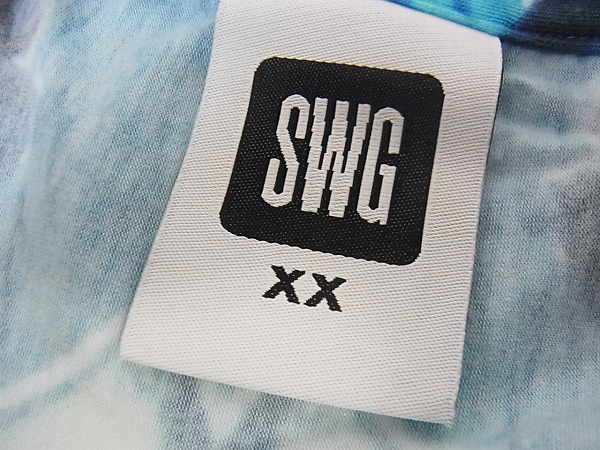 実際に弊社で買取させて頂いたSWAGGER/スワッガー Tシャツ XXL SWGGSSH-367　青の画像 2枚目