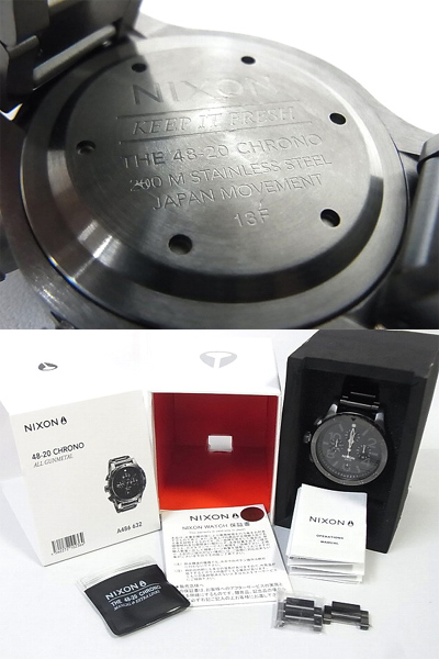 NIXON/ニクソン 48-20CHRONO 腕時計 クロノ ガンメタ A486 632の買取