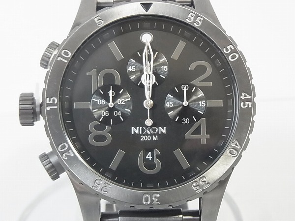 実際に弊社で買取させて頂いたNIXON/ニクソン 48-20CHRONO 腕時計 クロノ ガンメタ A486 632