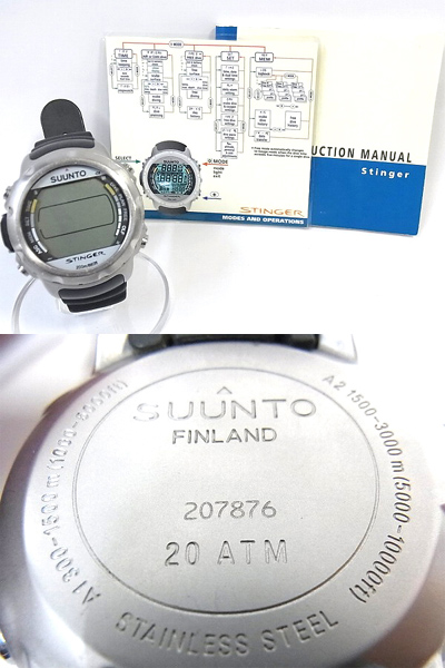 実際に弊社で買取させて頂いたSUUNTO STINGER スントスティンガー ダイブコンピューター の画像 2枚目