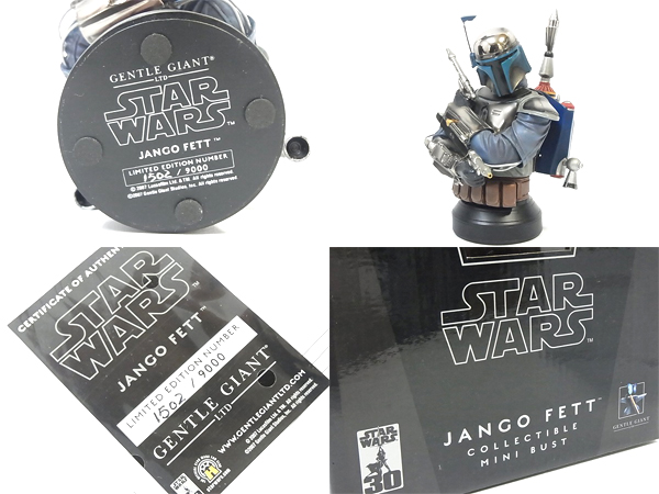 実際に弊社で買取させて頂いたGENTLE GIAN STARWARS/ジャンゴフェット/COLLECTIBLE MINI BUSTの画像 2枚目