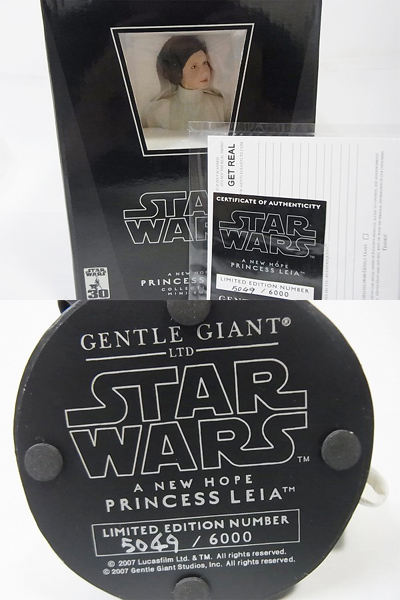 実際に弊社で買取させて頂いたGENTLE GIANT スターウォーズ プリンセス レイア ミニバスト の画像 2枚目