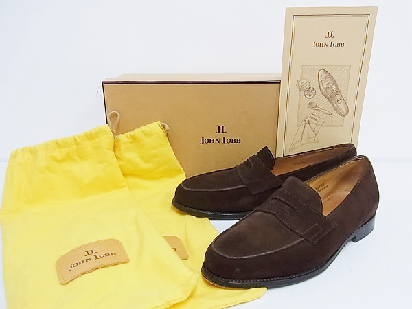 実際に弊社で買取させて頂いたJOHN LOBB/ジョンロブ LOPEZ 4395　スェードレザー　6.5Eの画像 2枚目