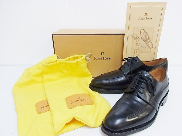 実際に弊社で買取させて頂いたJOHN LOBB/ジョンロブ MILAN 8695 4ホール　黒 6.5Eの画像 2枚目