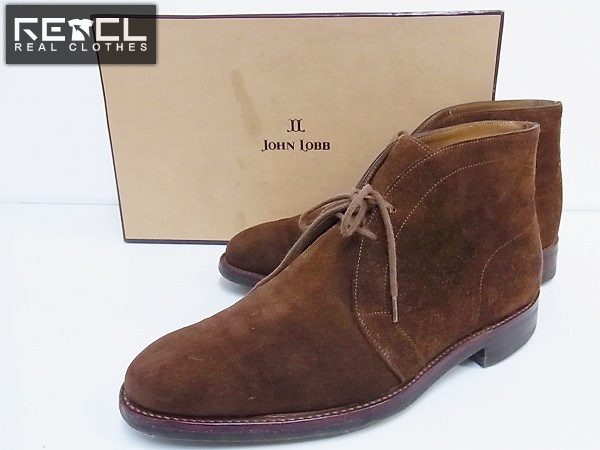 JOHN LOBB/ジョンロブ KENT 8695 茶 スェードブーツ 6.5Eの買取実績