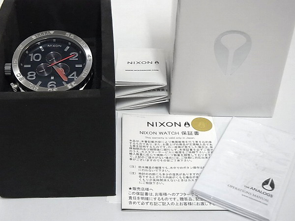 実際に弊社で買取させて頂いたNIXON/ニクソン 腕時計 THE 51-30　A124-879 レザーベルト の画像 2枚目