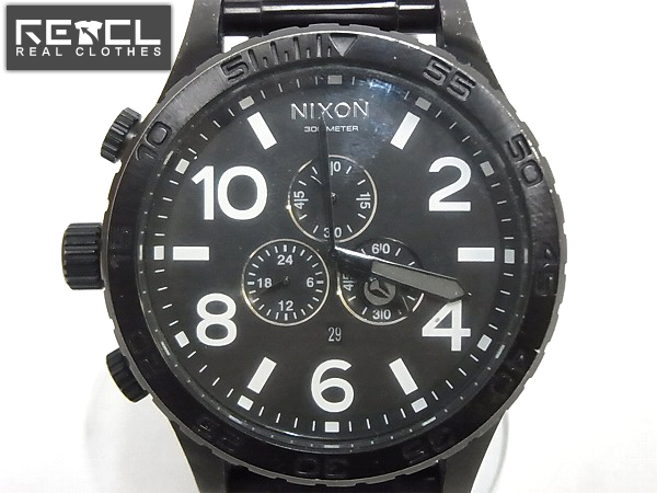 実際に弊社で買取させて頂いたNIXON/ニクソン THE 51-30 クロノオールブラック/A083-001