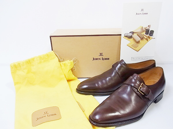 実際に弊社で買取させて頂いたJOHN LOBB/ジョンロブ VISO　6000　シューズ 茶 ベルト　6.5Eの画像 2枚目