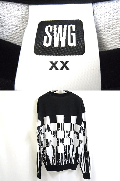 SWAGGER/スワッガー トレーナー/スエット 黒白メンズ/XXの買取実績