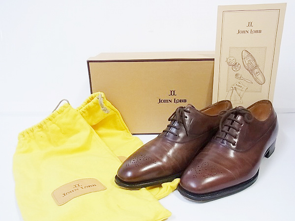 実際に弊社で買取させて頂いたJOHN LOBB/ジョンロブ VINT 1999　8896　茶　5ホール　6.5Eの画像 2枚目