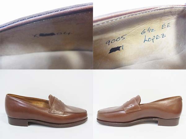 実際に弊社で買取させて頂いたJohn Lobb/ジョンロブ　ロペス/革靴 24.5 ブラウン/ラスト9005の画像 1枚目