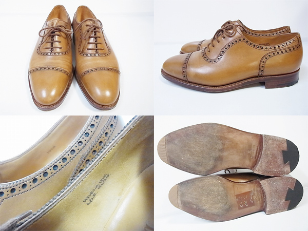 実際に弊社で買取させて頂いたJOHN LOBB/ジョンロブ ADELAIDE 8695 茶 ウイングチップ 6.5Eの画像 1枚目