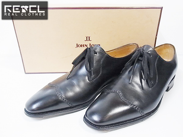 実際に弊社で買取させて頂いたJOHN LOBB/ジョンロブ 2002 8000 BLACK/黒 2ホール 6 1/2E
