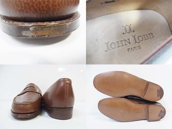 実際に弊社で買取させて頂いたJohn Lobb/ジョンロブ　ロペス/革靴 24.5 ブラウン/ラスト9005の画像 2枚目