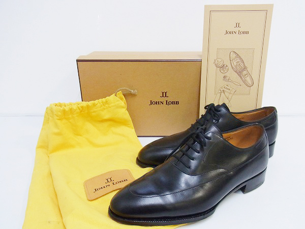 実際に弊社で買取させて頂いたJOHN LOBB/ジョンロブ VIENNA 8695　黒　5ホール レザー 6.5Eの画像 2枚目