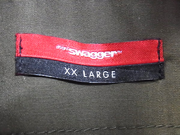 実際に弊社で買取させて頂いたSWAGGER/スワッガー ノースリーブシャツ ベスト カーキ/XXLの画像 2枚目