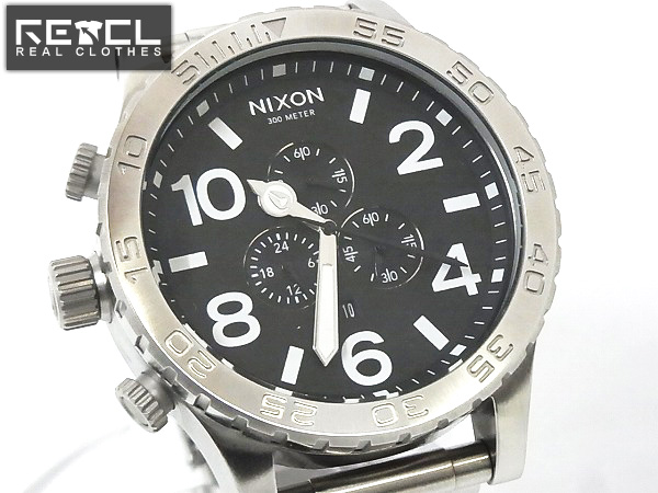 実際に弊社で買取させて頂いたNIXON/ニクソン 51-30 CHRONO BLACK クロノ銀黒 /腕時計