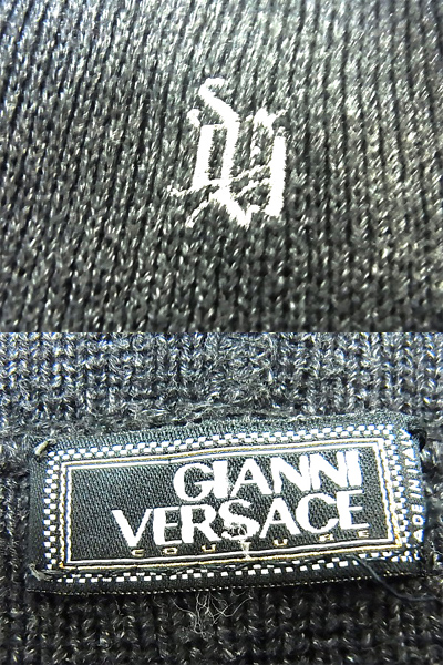 実際に弊社で買取させて頂いたGIANNI ヴェルサーチ 長袖/パーカー/トップス ロゴ ブラック 52の画像 2枚目