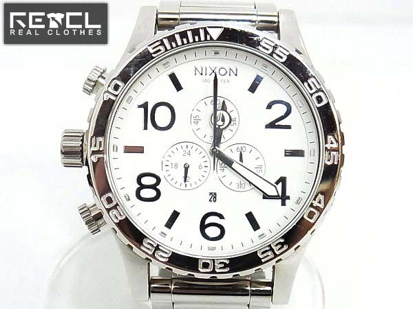 実際に弊社で買取させて頂いたNIXON/ニクソン THE 51-30 CHRONO/A083-488 腕時計 シルバー