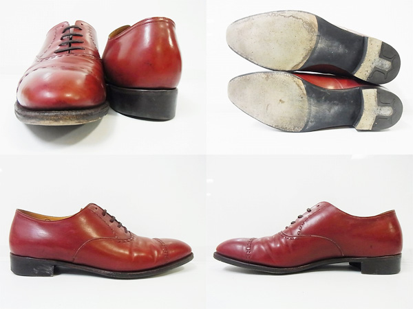 実際に弊社で買取させて頂いたJOHNLOBB/ジョンロブ 2008 RED OXFORD CALF R品/10E/レザーの画像 1枚目