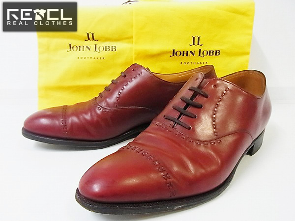 実際に弊社で買取させて頂いたJOHNLOBB/ジョンロブ 2008 RED OXFORD CALF R品/10E/レザー