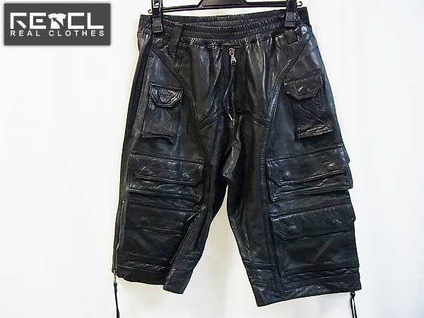 実際に弊社で買取させて頂いたNeil Barrett/ニールバレット レザーショートパンツ S ブラック