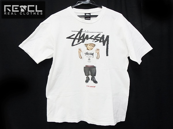 実際に弊社で買取させて頂いたSTUSSY/ステューシー APPLEBUM WORLD TOUR Tee KIDS TシャツL
