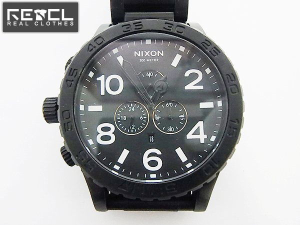 実際に弊社で買取させて頂いたNIXON/ニクソン THE51-30/クロノグラフ腕時計 オールブラック