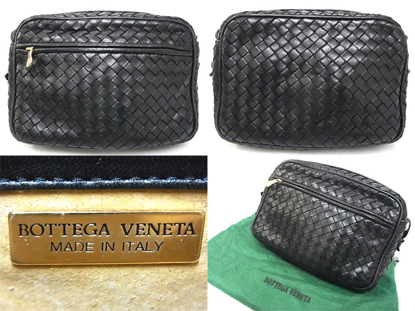 実際に弊社で買取させて頂いたBOTTEGA VENETA/ボッテガヴェネタ メッシュレザーポーチ/バッグの画像 1枚目