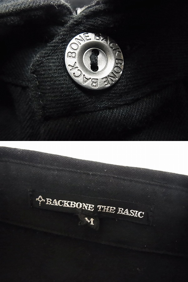 実際に弊社で買取させて頂いたBACK BONE/バックボーン THE BASIS ネルシャツ M ブラックの画像 2枚目