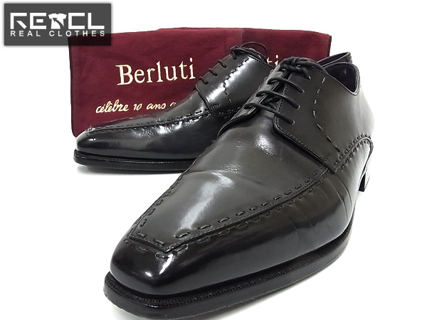 実際に弊社で買取させて頂いたBerluti/ベルルッティ ビジネスシューズ ラインステッチ 黒