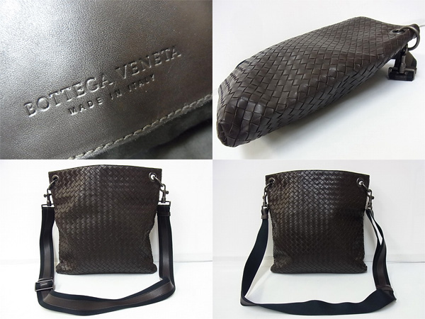 実際に弊社で買取させて頂いたBOTTEGA VENETA/ボッテガヴェネタ ショルダーバッグ レザー 茶の画像 1枚目