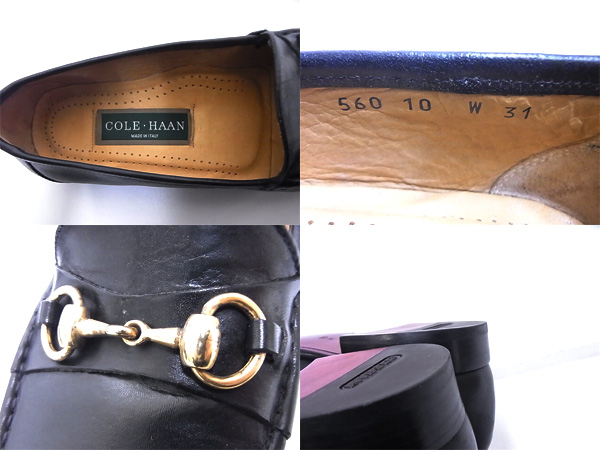 実際に弊社で買取させて頂いたCole Haan/コールハーン ビットローファー/00560 ブラック 10Wの画像 2枚目