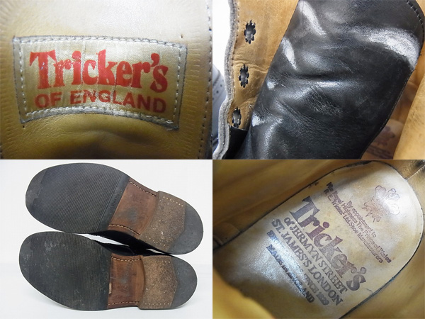 実際に弊社で買取させて頂いたTrickers/トリッカーズ　m2508　ウィングチップ ブラックの画像 2枚目