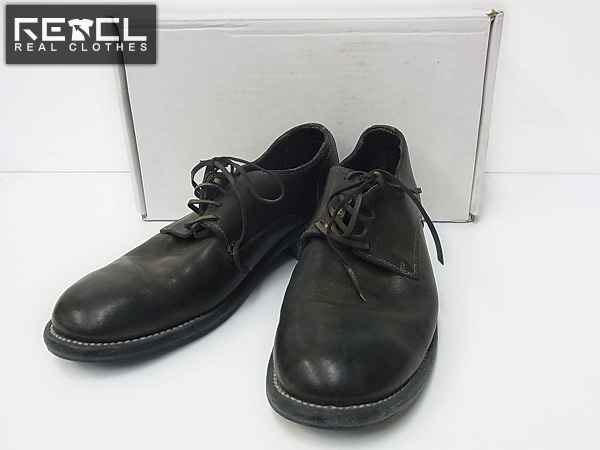 実際に弊社で買取させて頂いたGUIDI/グイディ レザーシューズ 992 短靴 DERBY SHOES 43 黒