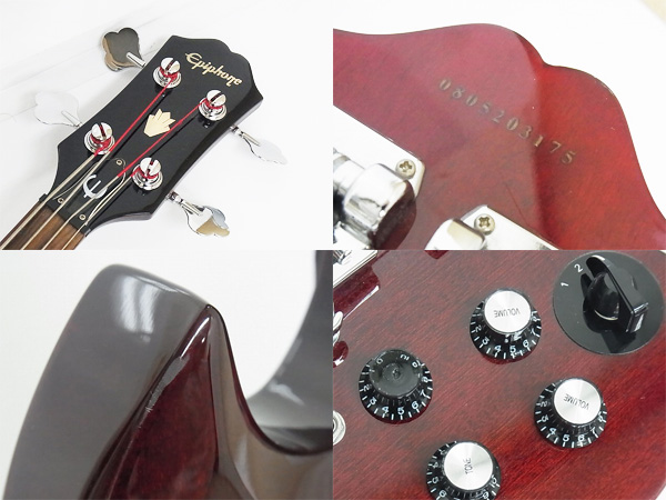 実際に弊社で買取させて頂いたEpiphone/エピフォン SG/0805203175 エレキベース/レッドの画像 1枚目