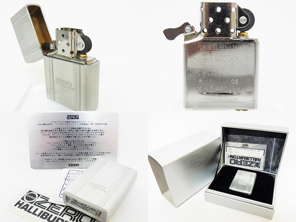 実際に弊社で買取させて頂いたzippo/ジッポー×ゼロハリバートン 限定品 コラボライター02年製の画像 2枚目