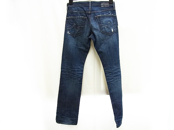 実際に弊社で買取させて頂いたAG Jeans/エージージーンズ ブリーチ/リペア加工デニムパンツ/28の画像 1枚目