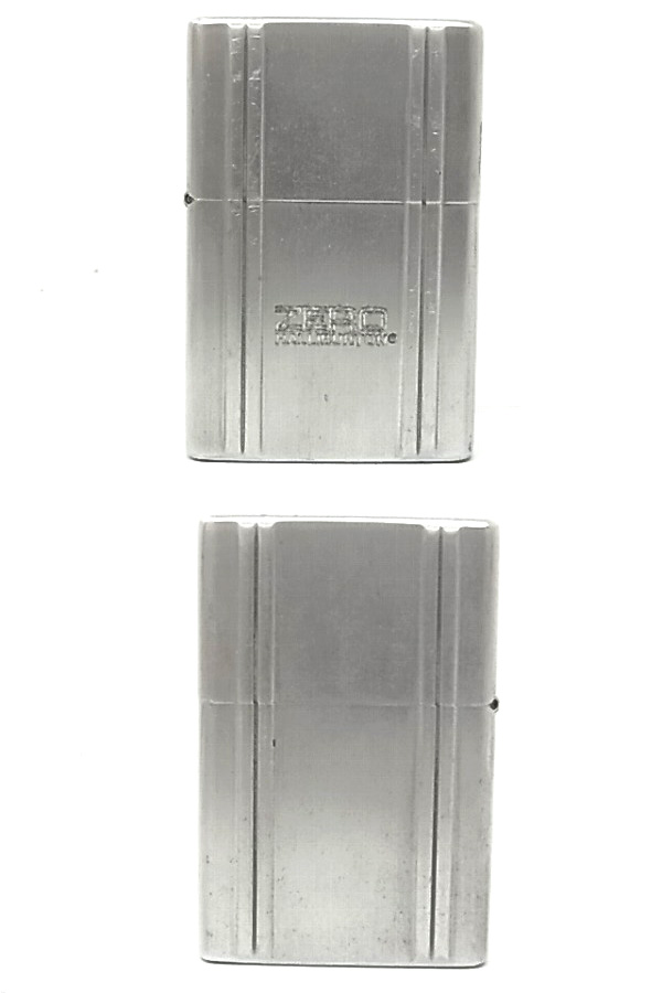 実際に弊社で買取させて頂いたzippo/ジッポー ZERO HALLIBURTON/ゼロハリ/シルバー/01年製の画像 1枚目